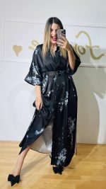 Clio Silky Black Dress (Mamoush) - Image 8