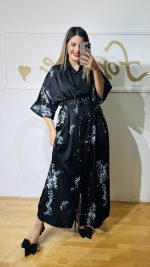 Clio Silky Black Dress (Mamoush) - Image 5