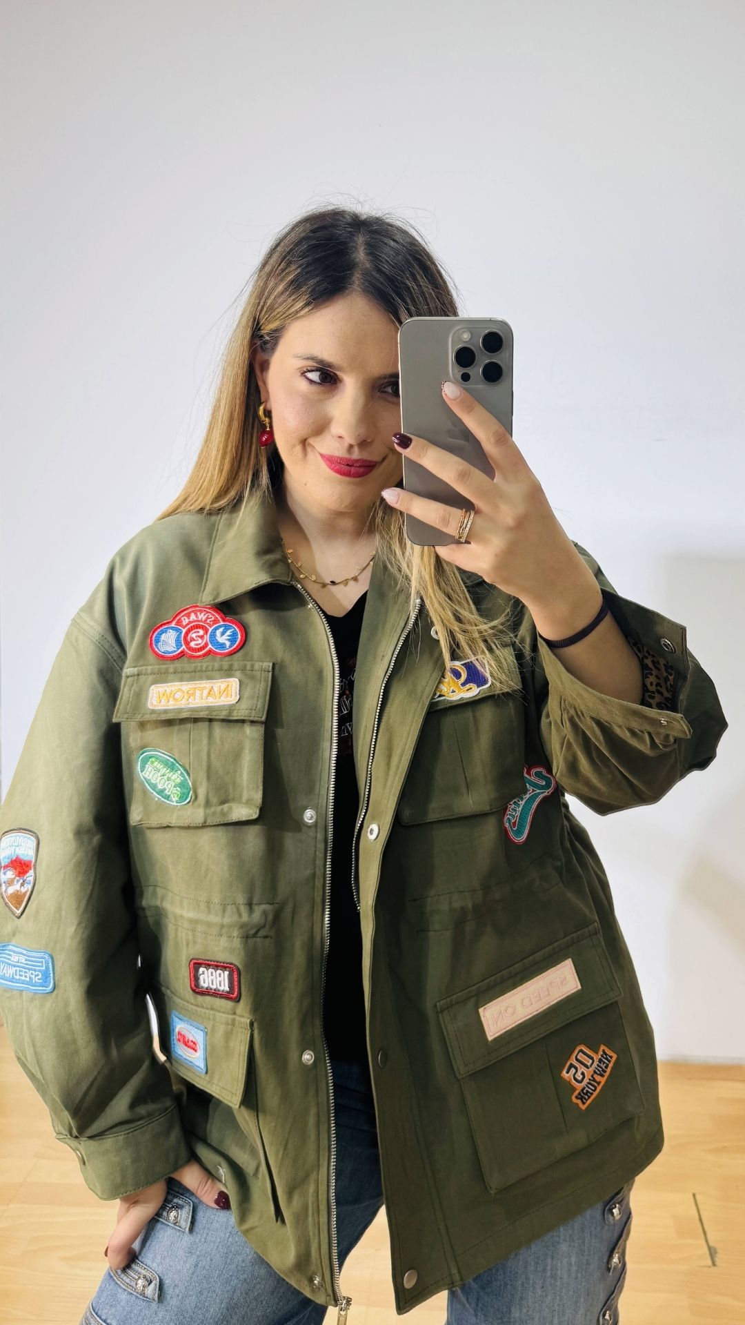 36 Polla Chaki Jacket - Image 1