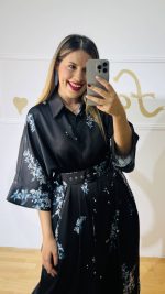 Clio Silky Black Dress (Mamoush) - Image 6