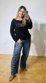 Βlack Cotton T-Shirt
