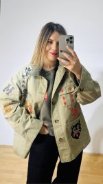 Fela Chaki Denim Jacket - Image 6