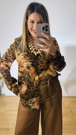 Αnimal Print Satin Shirt - Image 6