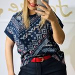 Navy Blue Bohemian T-Shirt